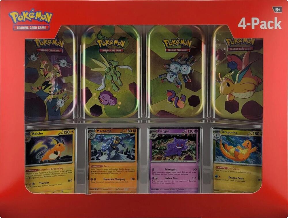 151 Mini Tins 4-Packs Collection Box Sams Club pokemon