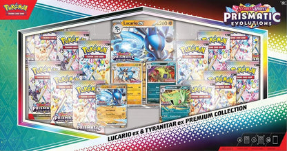 Pokémon TCG: Prismatic Evolutions Lucario ex & Tyranitar ex Premium Collection