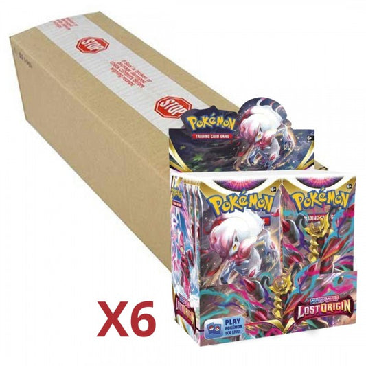 Pokémon TCG: Sword &amp; Shield—Lost Origin Booster Box Case (Sealed) — 6 Booster Boxes